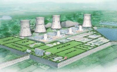 小墨山核電廠效果圖。（本版圖片由湖南核電有限公司提供）